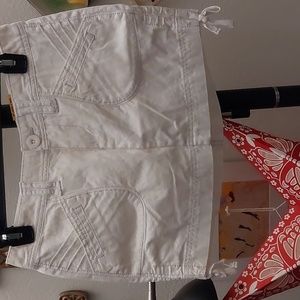 Adorable ivory corduroy micro mini skirt y2k